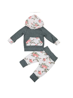 Iuhan Toddler Boys Girls Hoodies Pajamas Long Sleeve Flower Ball Zip Romper Jumpsuit
